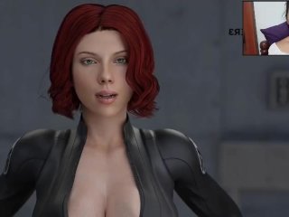 Black Widow Incredible Blowjob Training try not to cum Marvel Avengers Natasha Romanoff Hentai UNCEN