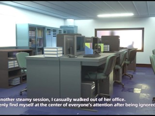 Everyday life with my succubus boss - Sex with my boss naked in the office!