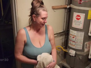 A Lonely MILF seduces a young man who rents her basement apartment. "The landlady" Part 1