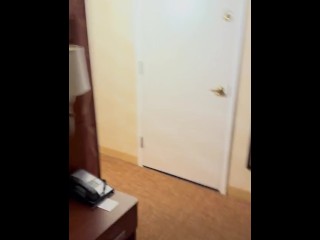 Fucked my slutty 21 year old gf from behind in hotel room