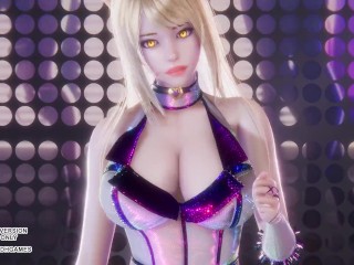 [MMD] Rainbow - A Ahri Sexy Kpop Dance League of Legends Uncensored Hentai 4K 60FPS