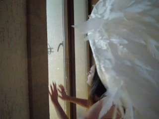 Angel-Demon lezdom Vika Lita and Aura Sin