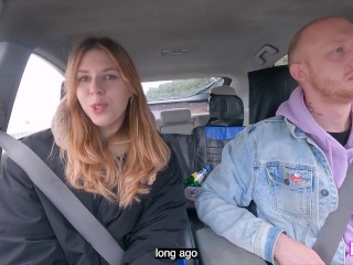 A Village Hitchhiker Girl Pays For His Fare In Kind.