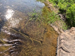 River Skinny Dipping And Pissing