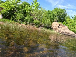 River Skinny Dipping And Pissing