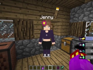 Minecraft Jenny Mod! Fucking Jenny Doggystyle! Juicy Ass and Tits!