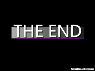 Busty ebony teen slut sucks dick