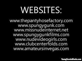 Busty ebony teen slut sucks dick