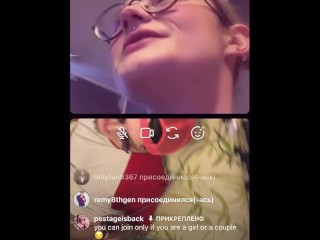 Russian Exhibitionist Couple Gets Freaky On Insta Live