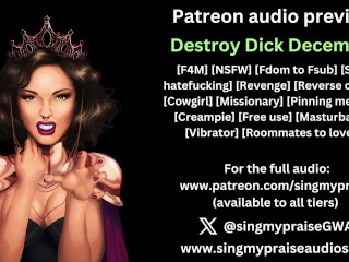 Destroy Dick December audio preview -performed by Singmypraise