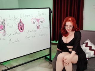 Funny Anatomy With Stepmommy. Taboo Lesson in Pervert Family