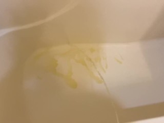 Monday Morning Mega Golden Shower Pissing Peeing Yellow Stream