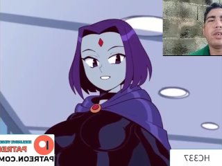 Raven and Beastboy Fucking in Love Hotel _ Teen Titans Raven Creampied UNCENSORED Hentai