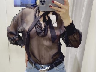 ZARA see through try on haul