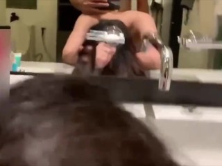 โดนเย็ดในห้องน้ำ Fuck with Asian Thai college girl in bathroom