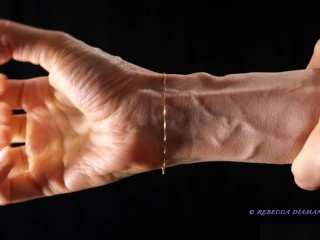 Veins fetish PREVIEW - veiny hand model goddess asmr close ap skinny model mistress padrona italiana