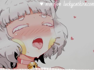Erotic ASMR Cat Girl Gives You Breathy Kisses, Ear Licks, and Moans