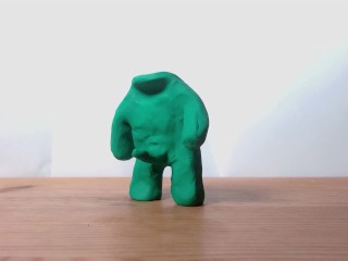 Plasticine Man Plays With His Clay Cock - Stop Motion Porn