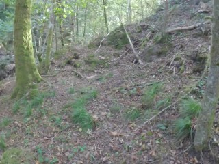 Fucking in the woods with sexy french model Irogenia