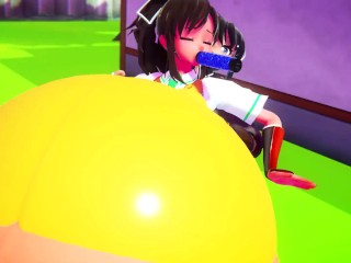 Asuka Ninja Pump Belly Inflation | Imbapovi