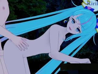 Cure Sky and I have intense sex in the park at night. - Soaring Sky! Pretty Cure Hentai