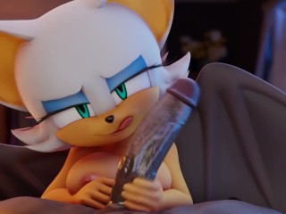 Rouge The Bat wants SWALLOW your THICK CUM | Merengue Z