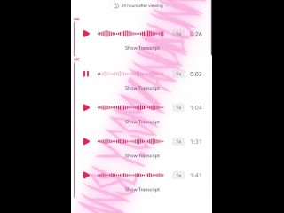 vtuber sends you audios of her fucking herself on snapchat