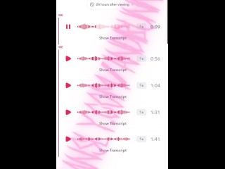 vtuber sends you audios of her fucking herself on snapchat