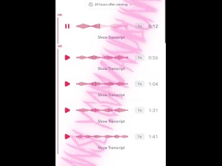 vtuber sends you audios of her fucking herself on snapchat