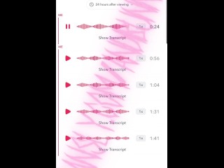 vtuber sends you audios of her fucking herself on snapchat