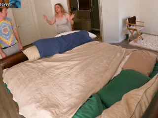 Stepmom shares bed with stepson to make room for the cousins