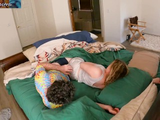 Stepmom shares bed with stepson to make room for the cousins