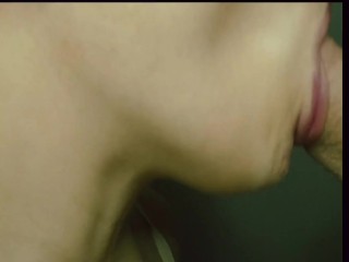 Close up Blowjob and Cum Swallow