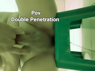 (POV) DOUBLE PENETRATION IN PUSSY, wasak ang pepe ni mam, kinantot at fini finger sabay,sarap mo