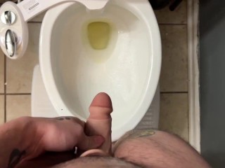 Trans Boy Pees with STP Packer POV