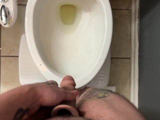 Trans Boy Pees with STP Packer POV