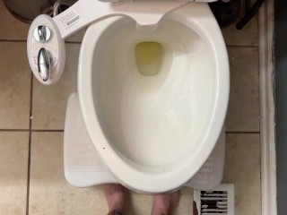 Trans Boy Pees with STP Packer POV