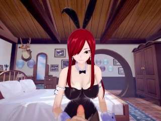 ERZA BUNNY SERVE YOU- POV Fairy Tail