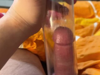 WHILE SHE IS AT WORK I FUCK THE TOY AND CUM