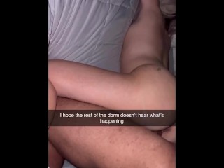 Cheating 18 year old takes Two Cumshots and sends to her Boyfriend on Snapchat