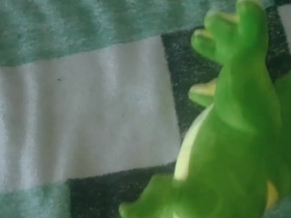 Green dinosaur t-rex (30cm)