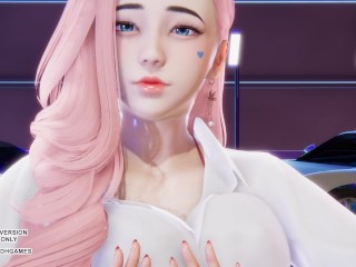 [MMD] EXID - Pink Hot Ahri Seraphine Akali Hot Kpop Dance League of Legends KDA Hentai