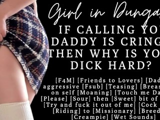 ASMR | Slut calls you Daddy till you fuck her | Bratty sub cums on your cock