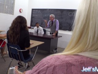 Interracial Orgy at The BBW Detention Center with 3 Hot Plumpers