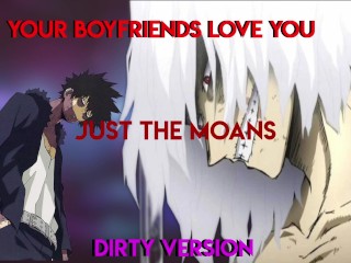 Dabi and Shigaraki Moan and Cum inside you