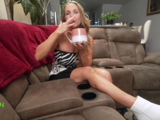 StepMom Sucks Junor's Hard Cock For Some Personal Attention 2of3