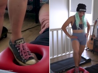 Lick The Fresh Workout Sweat From My Feet and Ass