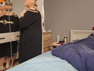 Horny mature housewife fucks and sucks her son's best friend