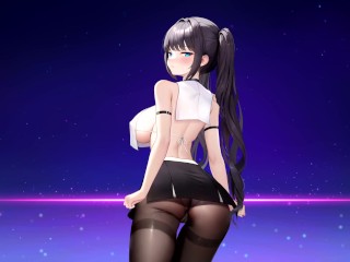 Beautiful 2D Anime Girl with Big Boobs and Ass