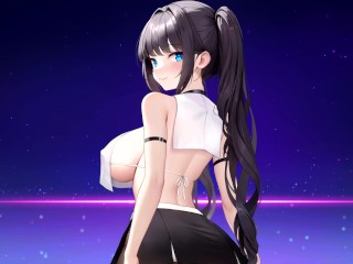 Beautiful 2D Anime Girl with Big Boobs and Ass